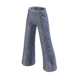 Forever21 Flared Floral Pants - Baby Blue