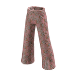 Forever21 Flared Floral Pants - Baby Pink