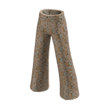 Forever21 Flared Floral Pants - Light Brown