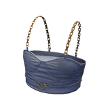 Forever21 Gold Chain Heart Denim Crop Light Wash