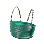 Forever21 Gold Chain Heart Metallic Crop Mint