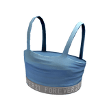 Forever21 Logo Crop Top Baby Blue