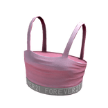 Forever21 Logo Crop Top Baby Pink