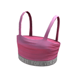 Forever21 Logo Crop Top Hot Pink