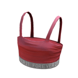 Forever21 Logo Crop Top Soft Red