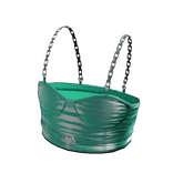 Forever21 Silver Chain Heart Metallic Crop Mint