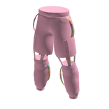 Forever 21 Cargo Pants Baby Pink/Rainbow