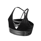 Forever 21 Cross Front Crop Black/Silver