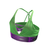 Forever 21 Cross Front Crop Green/Purp