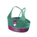 Forever 21 Cross Front Crop Mint/Pink