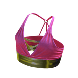 Forever 21 Cross Front Crop Pink/Gold