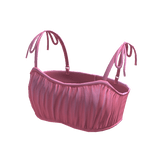 Forever 21 Rouched Crop Top Baby Pink