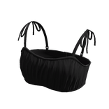 Forever 21 Rouched Crop Top Black