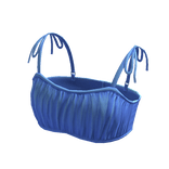 Forever 21 Rouched Crop Top Blue