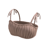 Forever 21 Rouched Crop Top Cream