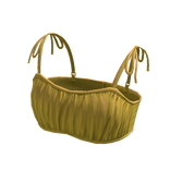 Forever 21 Rouched Crop Top Yellow