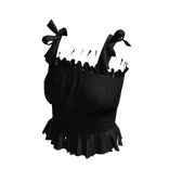 Forever 21 Ruffle Top Black