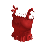 Forever 21 Ruffle Top Red