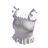 Forever 21 Ruffle Top White