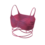 Forever 21 Self Tie Crop Cami Baby Pink