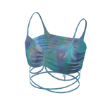 Forever 21 Self Tie Crop Cami Design Mint