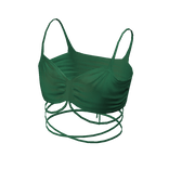 Forever 21 Self Tie Crop Cami Mint