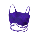 Forever 21 Self Tie Crop Cami Purple