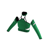 Forever 21 Strappy Crop Top Green