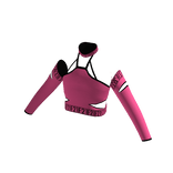 Forever 21 Strappy Crop Top Hot Pink