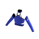 Forever 21 Strappy Crop Top Medium Blue