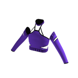 Forever 21 Strappy Crop Top Medium Purple