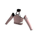 Forever 21 Strappy Crop Top Peach