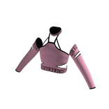 Forever 21 Strappy Crop Top Pink