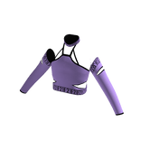 Forever 21 Strappy Crop Top Purple