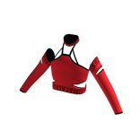 Forever 21 Strappy Crop Top Red