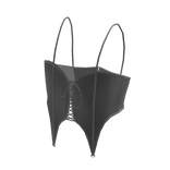 Forever 21 Sweetheart Corset Charcoal Grey