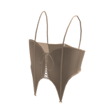 Forever 21 Sweetheart Corset Cream