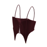 Forever 21 Sweetheart Corset Dark Red