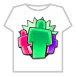 Friendship badge: Pink, purple, green