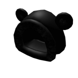 Fuzzy Black Bear Hood (ᵔᴥᵔ)