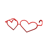 Geeky Heart Glasses