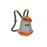 Ghost in a Pumpkin Backpack