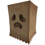 Ghost Paper Bag Mask