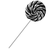 Giant Black CandyCane Lollipop