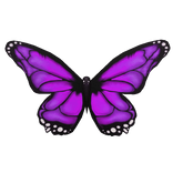 Giant Purple Butterfly Wings