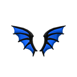 Giant Sapphire Blue Dragon Wings