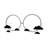 Glasses with Black Clouds