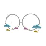 Glasses with Colourful Clouds