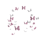 Glittering Heart Butterflies