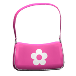 Glossy Flower Purse in Pink